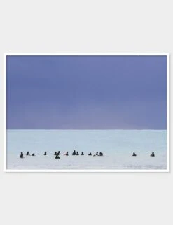 WAITING FOR THE SET SURF PHOTO PRINT