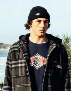 BEAR SURFBOARDS BEANIE BLACK -SurfVibe Shop bear surfboards berretto beanie black 4