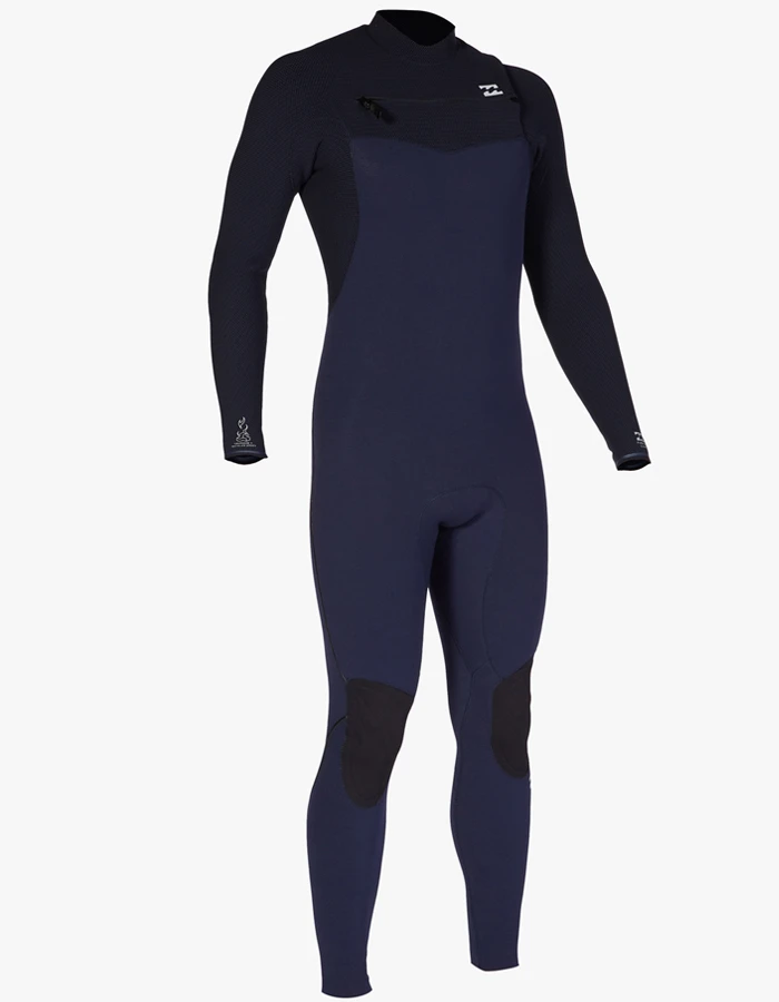 BILLABONG 5/4 FURNACE COMP CHEST ZIP WETSUIT FOR MEN NAVY - Image 4