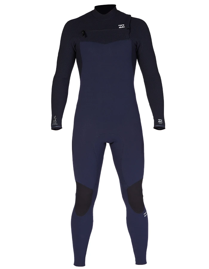 BILLABONG 5/4 FURNACE COMP CHEST ZIP WETSUIT FOR MEN NAVY