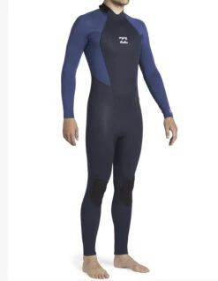 BILLABONG INTRUDER 3/2 MM BACK ZIP NAVY -SurfVibe Shop billabong intruder 3 2 mm back zip navy