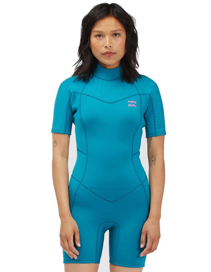 BILLABONG SYNERGY 2/2 SHORT SLEEVE BACK ZIP BLUE LAGOON 1 BILLABONG SYNERGY 2/2 SHORT SLEEVE BACK ZIP BLUE LAGOON