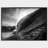 BLACK WAVE SURF PHOTO PRINT