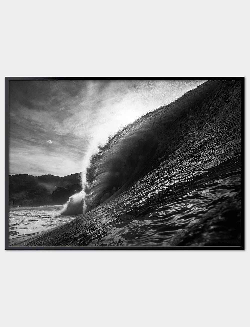 BLACK WAVE SURF PHOTO PRINT 1 BLACK WAVE SURF PHOTO PRINT