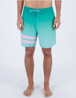 HURLEY PHANTOM ECO BLOCK PARTY BOARDSHORTS 18" TROPICAL MIST -SurfVibe Shop hurley phantom eco block party boardshort 18 tropical mist 1
