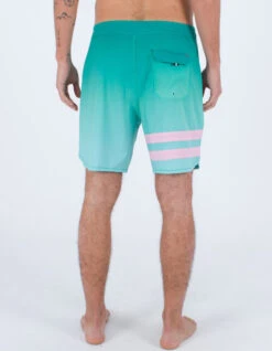 HURLEY PHANTOM ECO BLOCK PARTY BOARDSHORTS 18" TROPICAL MIST -SurfVibe Shop hurley phantom eco block party boardshort 18 tropical mist 2