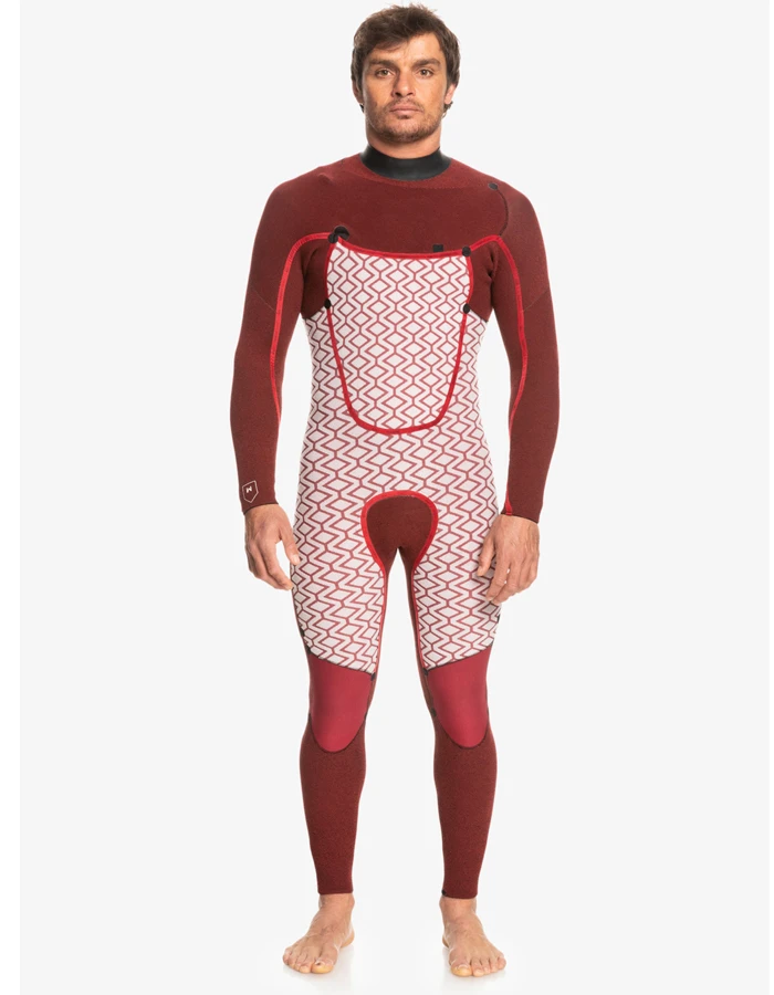 QUIKSILVER 5/4/3 MARATHON SESSION CHEST ZIP WETSUIT BLACK - Image 2