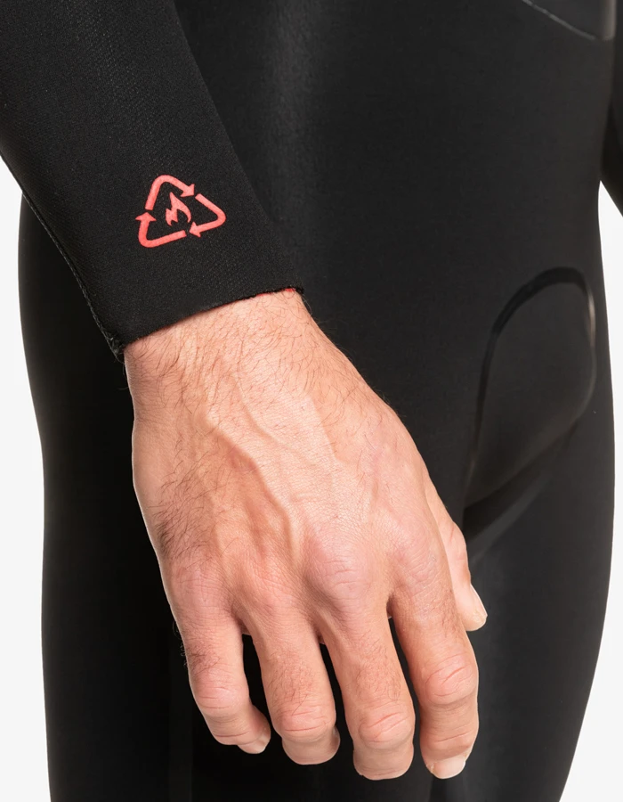 QUIKSILVER 5/4/3 MARATHON SESSION HOODED CHEST ZIP WETSUIT BLACK 10 QUIKSILVER 5/4/3 MARATHON SESSION HOODED CHEST ZIP WETSUIT BLACK - Image 10