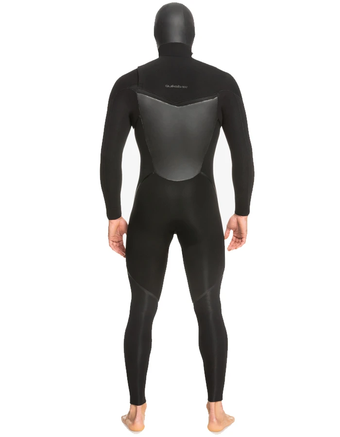 QUIKSILVER 5/4/3 MARATHON SESSION HOODED CHEST ZIP WETSUIT BLACK 2 QUIKSILVER 5/4/3 MARATHON SESSION HOODED CHEST ZIP WETSUIT BLACK - Image 2