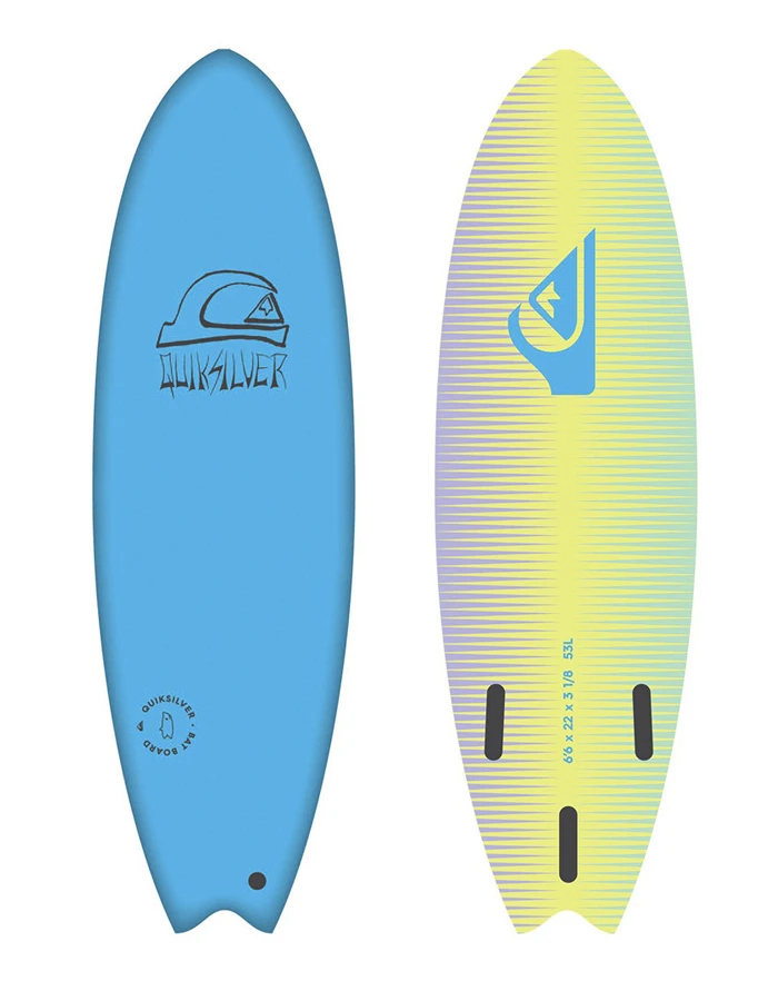 QUIKSILVER 6’6" SOFTBOARD BAT FISH BLUE 1 QUIKSILVER 6’6" SOFTBOARD BAT FISH BLUE