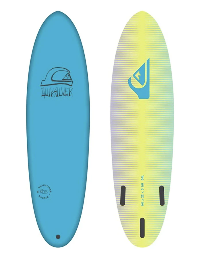 QUIKSILVER 6’6" SOFTBOARD SOFT DISCUS BLUE 1 QUIKSILVER 6’6" SOFTBOARD SOFT DISCUS BLUE