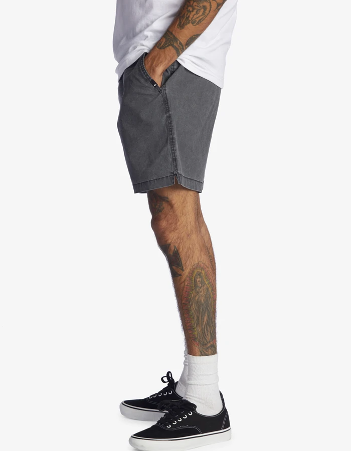 QUIKSILVER TAXER 17" ELASTICATED SHORTS BLACK 6 QUIKSILVER TAXER 17" ELASTICATED SHORTS BLACK - Image 6