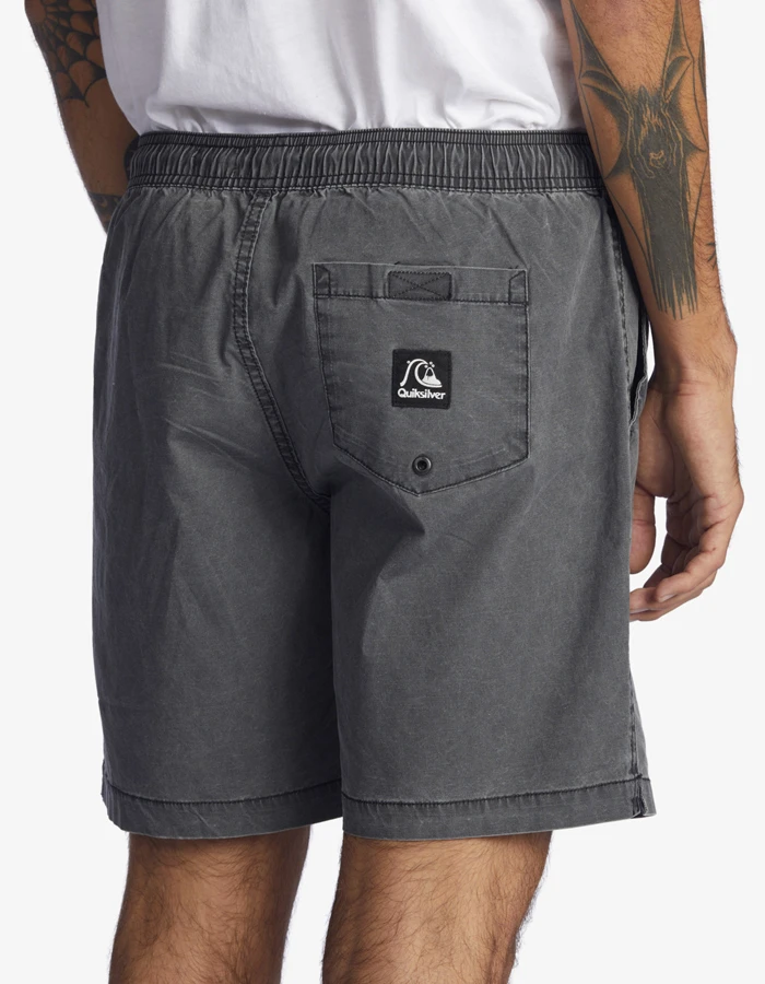 QUIKSILVER TAXER 17" ELASTICATED SHORTS BLACK 4 QUIKSILVER TAXER 17" ELASTICATED SHORTS BLACK - Image 4