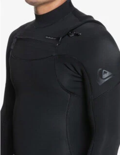 QUIKSILVER 3/2 EVERYDAY SESSIONS FRONT ZIP WETSUIT BLACK -SurfVibe Shop quiksilver everyday session 4 3 front zip muta intera black 2 1
