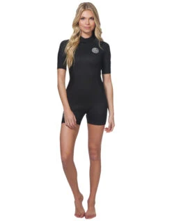 RIP CURL WOMEN DAWN PATROL 2/2 SHORT SLEEVE SPRING SUIT BACKZIP