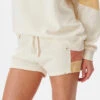 RIP CURL HEAT WAVE FLEECE SHORT OFF WHITE