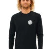 RIP CURL ICON OF SURF LONG SLEEVE UV50+ TEE BLACK