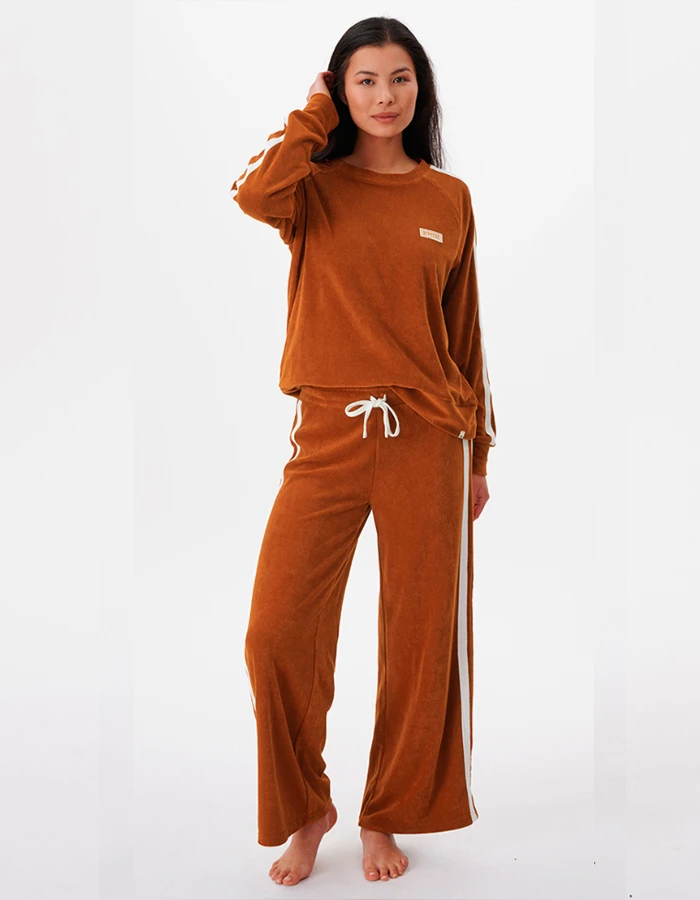 RIP CURL TERRY CREW FLEECE CINNAMON 4 RIP CURL TERRY CREW FLEECE CINNAMON - Image 4