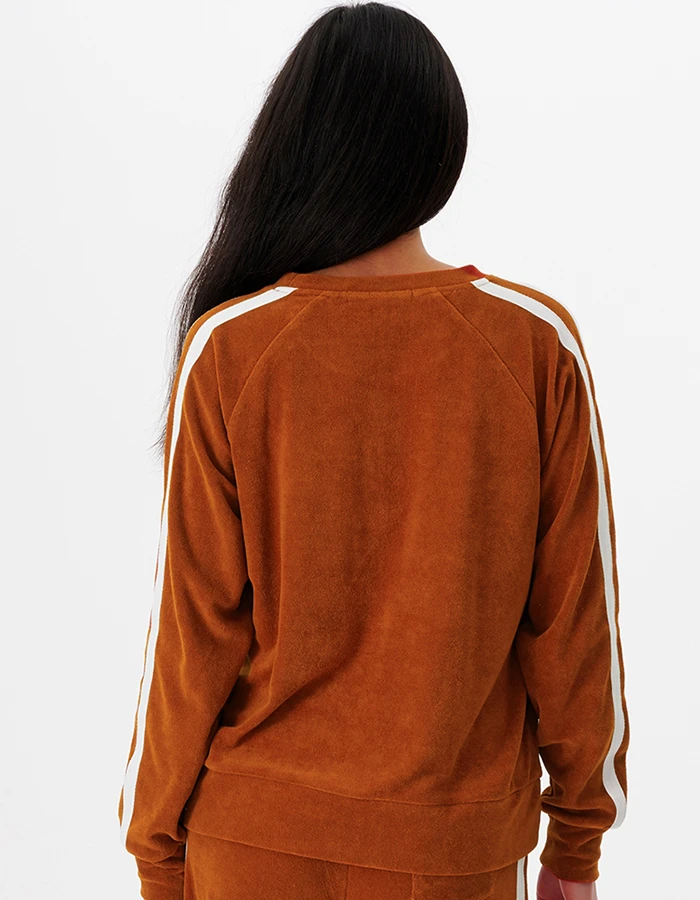 RIP CURL TERRY CREW FLEECE CINNAMON 2 RIP CURL TERRY CREW FLEECE CINNAMON - Image 2