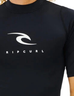 RIP CURL CORPS SHORT SLEEVE UV TEE BLACK -SurfVibe Shop rip curl lycra corps black 5
