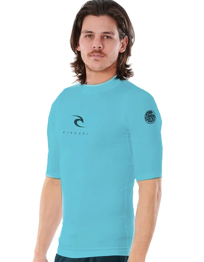 RIP CURL CORPS SHORT SLEEVE UV TEE BLUE 1 RIP CURL CORPS SHORT SLEEVE UV TEE BLUE