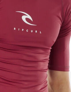 RIP CURL CORPS SHORT SLEEVE UV TEE MAROON 5 RIP CURL CORPS SHORT SLEEVE UV TEE MAROON -SurfVibe Shop rip curl lycra corps maroon 2