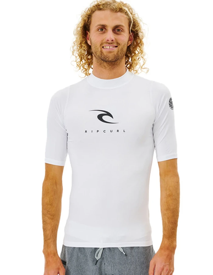 RIP CURL CORPS SHORT SLEEVE UV TEE WHITE 1 RIP CURL CORPS SHORT SLEEVE UV TEE WHITE