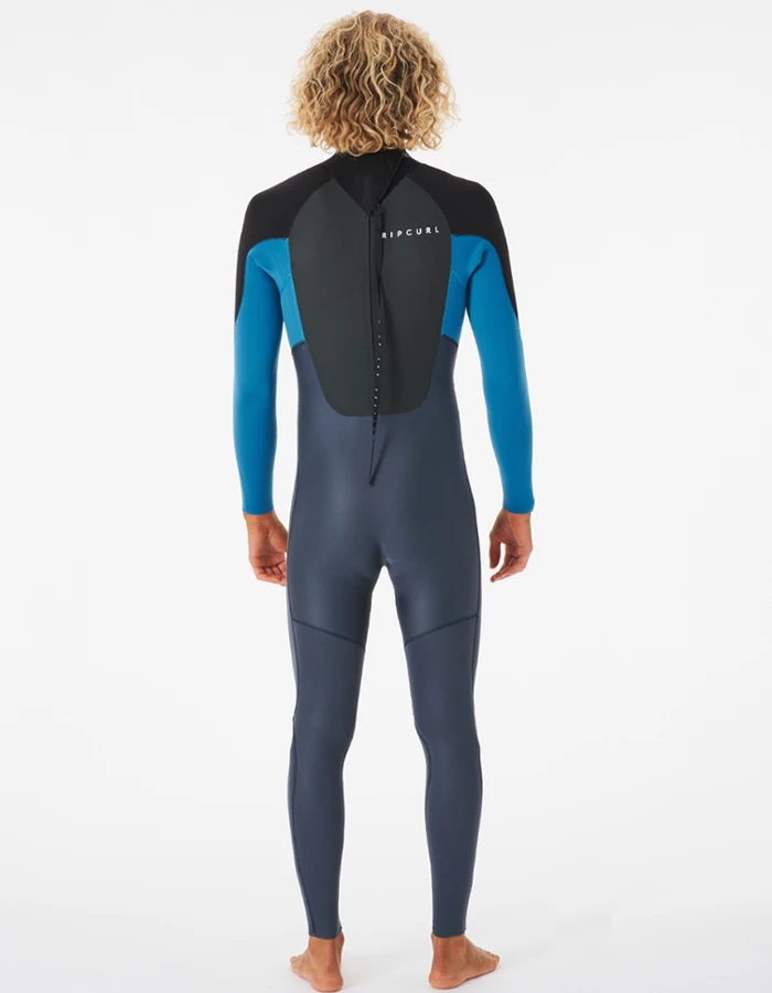 RIP CURL OMEGA 4/3 BACK ZIP WETSUIT BLUE 3 RIP CURL OMEGA 4/3 BACK ZIP WETSUIT BLUE - Image 3