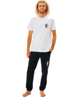 RIP CURL SEARCH ICON LOGO TRACK PANT BLACK -SurfVibe Shop rip curl pantaloni tuta search icon logo black 1