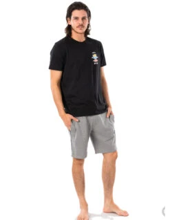 RIP CURL SURF REVIVAL ELASTIC WAIST WALKSHORT GREY -SurfVibe Shop rip curl surf revival pantaloncini con vita elastica grey