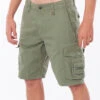 RIP CURL TRAIL CARGO WALKSHORTS 21" MID GREEN