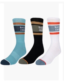 SALTY CREW BEACONS SOCK 3 PACK SET