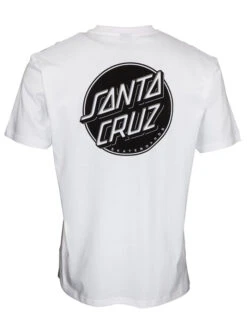 SANTA CRUZ CONTRA DOT MONO T-SHIRT WHITE -SurfVibe Shop santa cruz contra dot mono t shirt white 1