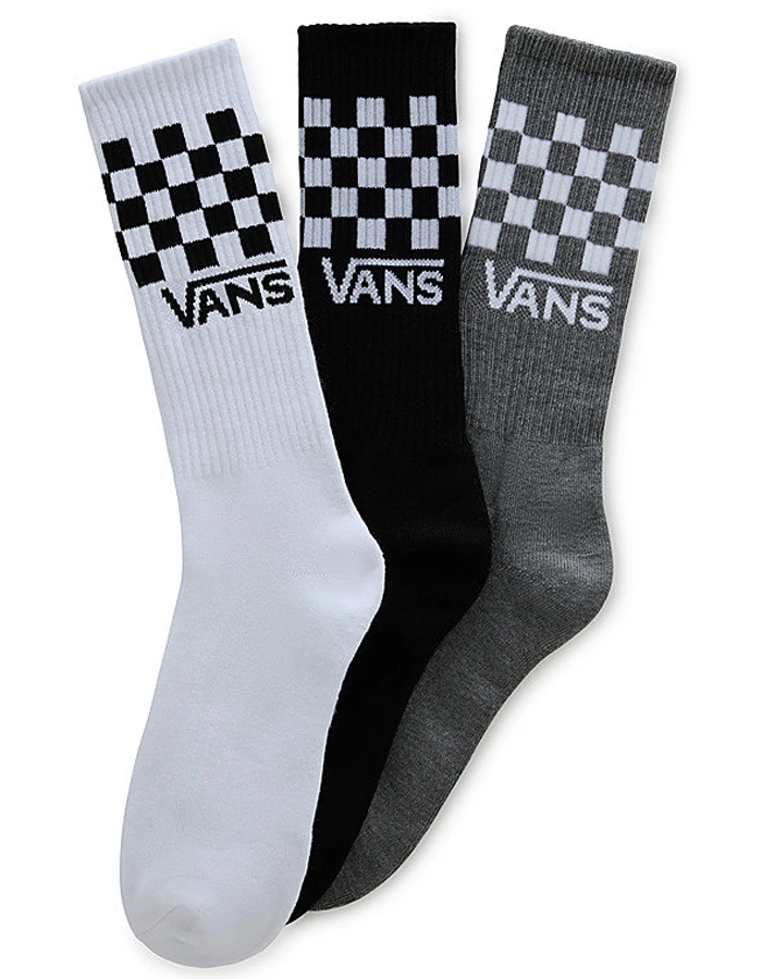 VANS CLASSIC CHECK CREW SOCKS (3 PAIRS) 1 VANS CLASSIC CHECK CREW SOCKS (3 PAIRS)