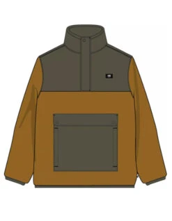 VANS MAMMOTH PULLOVER BROWN GREEN 17 VANS MAMMOTH PULLOVER BROWN GREEN -SurfVibe Shop vans felpa mammoth brown green