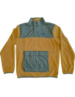 VANS MAMMOTH PULLOVER BROWN GREEN 15 VANS MAMMOTH PULLOVER BROWN GREEN -SurfVibe Shop vans felpa mammoth brown green 1