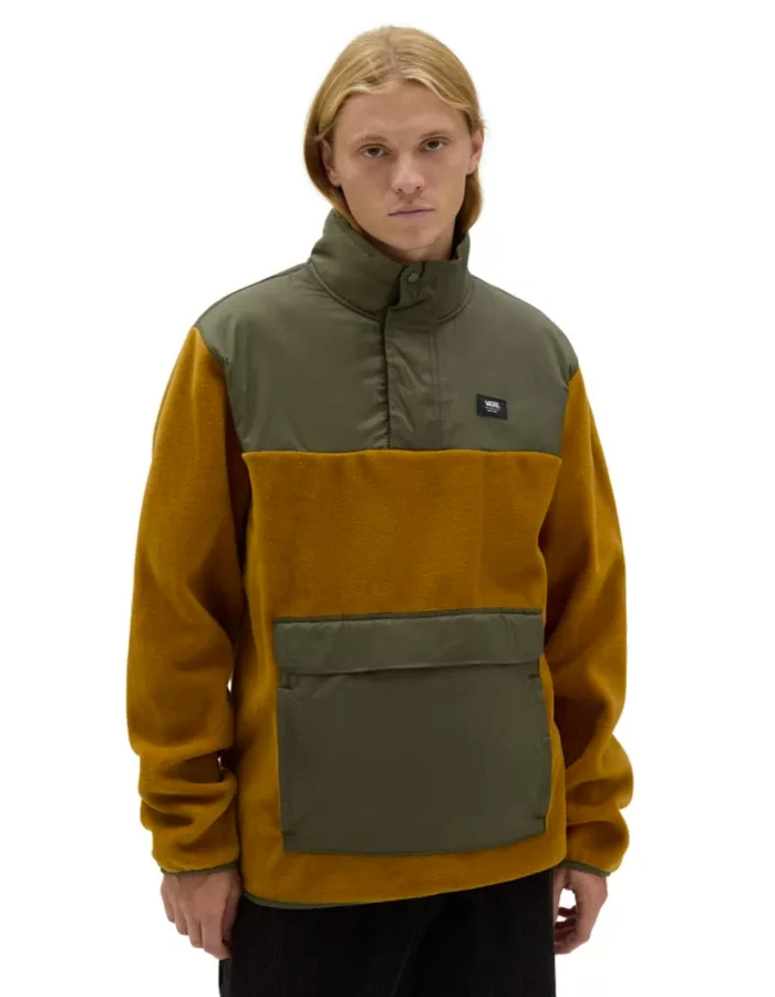 VANS MAMMOTH PULLOVER BROWN GREEN 1 VANS MAMMOTH PULLOVER BROWN GREEN