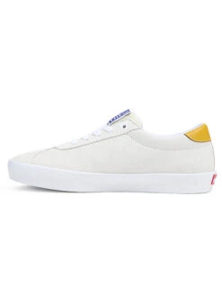 VANS SUEDE SPORT SHOES WHITE -SurfVibe Shop vans scarpe skate sport white 4