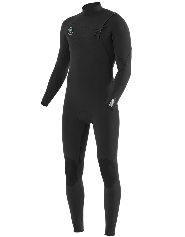 VISSLA MUTA 7 SEAS 3/2 FULL CHEST FRONT ZIP BLACK