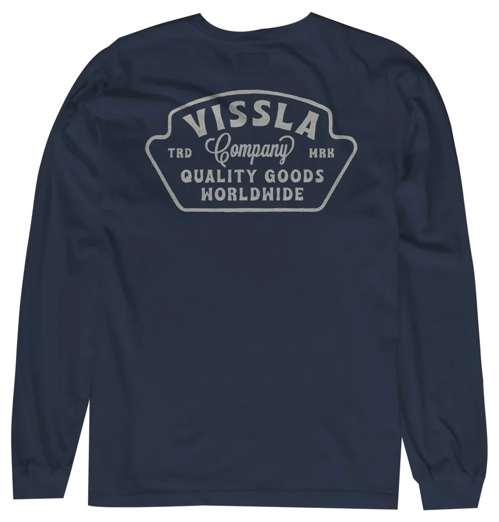 VISSLA QUALITY GOODS LONG SLEEVE NAVY 1 VISSLA QUALITY GOODS LONG SLEEVE NAVY