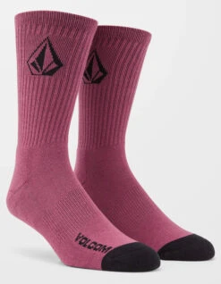 VOLCOM FULL STONE SOCKS WHITE 3 PACK AGAVE -SurfVibe Shop volcom full stone calzini pacco da 3 agave 2