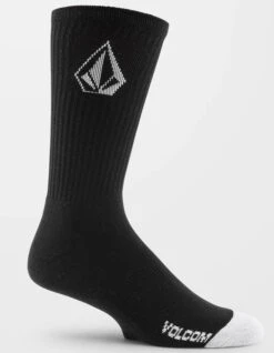 VOLCOM FULL STONE SOCKS BLACK 3 PACK -SurfVibe Shop volcom full stone calzini pacco da 3 black 1
