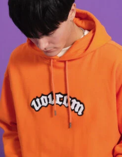 VOLCOM OBTIC HOODIE CARROT -SurfVibe Shop volcom obtic felpa con cappuccio 3