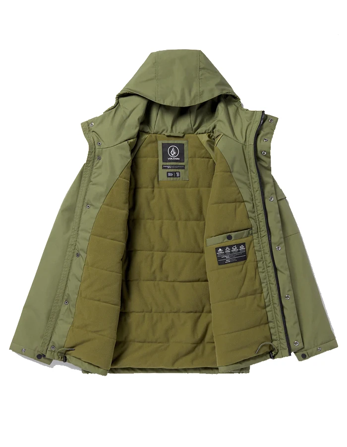 VOLCOM STOKE STONE II 5K JACKET WINTERMOSS 4 VOLCOM STOKE STONE II 5K JACKET WINTERMOSS - Image 4