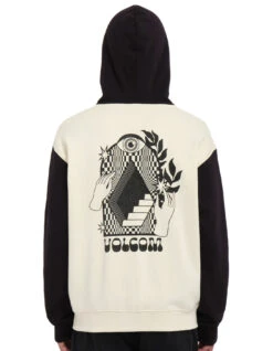 VOLCOM WATANITE ZIP HOODIE DIRTY WHITE -SurfVibe Shop volcom watanite felpa zip con cappuccio 3