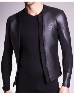 XCEL MEN'S AXIS 2/1MM SHARK SKIN FRONT ZIP -SurfVibe Shop xcel corpetto manica lunga axis 2 1mm shark skin front zip